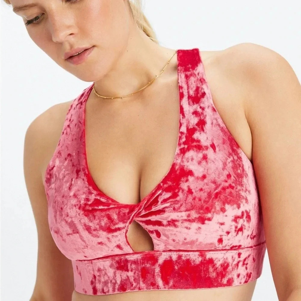 Fabletics Oasis Crushed Velour bra Size small